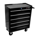 ZUN 5 Drawer Tool Chest, Tool Storage Cabinet for Garage Storage with 4 Wheels and Locking System, BLACK W1102107322