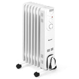 1500W Electric Space Heater - 3 Heating Modes, Silent Operation, Wheel & Handle for Easy Movement, 26901798