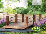 Wooden Garden Bridge Arc Footbridge 24972859
