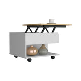 Luanda Lift Top Coffee Table, Casters, One Shelf B070P188809