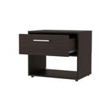Stained Walnut Nightstand with 1-Drawer B062P290276