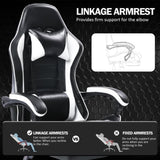 Game Chair, Adult Electronic Gaming Chair, Ergonomically Designed, PU Leather, Lounge Chair with 36074960