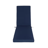 ZUN Outdoor Lounge Chair Cushion Replacement Patio Funiture Seat Cushion Chaise Lounge Cushion-Navy Blue W419142368