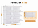 4-Tier Shoe Rack with Side Hooks, 32-Pair Capacity Sturdy Metal Frame Storage Organizer, White&Black 25813363