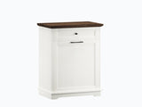 10 Gallon Tilt Out Trash Cabinet Freestanding Trash Bin Cabinet Wood Garbage Recycling Cabinet with 64350524