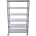 ZUN 6 Tier 6000lbs Capacity NSF Metal Shelf Wire Shelving Unit, Heavy Duty Adjustable Storage Rack with W465142118