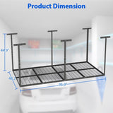 ZUN 4 ft. x 8 ft. Overhead Garage Storage Rack Heavy Duty Metal Garage Ceiling Storage Racks 94289078