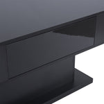 ZUN Modern LED Coffee Table with Drawer and 16 Colors LED Lights, High Glossy Coffee End Table for 26038794