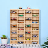 Wooden 1/64 Scale Toy Car Hot Diecast Wheels Matchbox Display Case Storage Gift 72294333