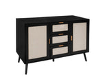 ZUN 2 Door 3 Drawer Cabinet, Accent Storage Cabinet, Suitable for Living Room, Bedroom, Dining Room, W688137475