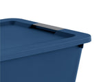 (2 pack) 20 Gallon Large Storage Bin, Plastic Storage Container with Latch Lid, Blue(Shipment from 87680673
