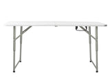 4ft Foldable Lift Patio Plastic Table White 36998812
