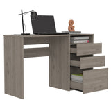 ZUN Louisiana Writing Computer Desk, Three Drawers B128P148935