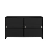 ZUN 6 Drawer Double Dresser for Bedroom, Wide Storage Cabinet for Living Room Home Entryway, Black 37321559