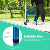 Blue walking aid foldable 01643047