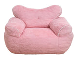Bean Bag Chair, Faux Fur Beanbag Chair for Adults,Comfy Sofa with heart-shaped Back Support, Large W2510P465458