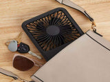 4" 3-Speed Portable Rechargeable Foldable Fan with Lighted Button, Black,FN1041NBK, New 2026 93702507