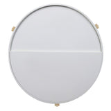 White and Natural Coffee Table with Hidden Storage B062P186476