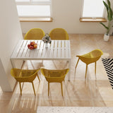 2-Pack Modern Lounge Chairs Indoor/Outdoor All-Weather PP Plastic, Lightweight for Patio, Beach, W3450P323313