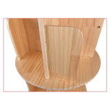 Rotating Bookshelf 360 Degrees 4 Tier Stackable Solid Wood Bookshelf Organizer 20873034