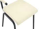 Dining Chairs Set of 4, Huggable Upholstered Dining Chairs with Premium Leather, Table-Hangable W3493P449277