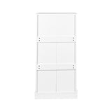 ZUN Kitchen Storage Cabinet with Adjustable Shelves, Racks and Doors, Freestanding Kitchen Hutch W331P205661