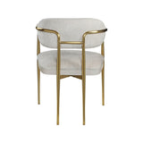 Zayn Beige Chenille & Gold Arm Chair B2726P354540