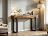 41" Console Table, Small Sofa Entryway Table with Storage and Mesh Metal Legs for Living Room, 96883302