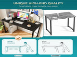 55 Inch Computer Desk Home Office Writing Study Desk Gaming TableBlack 93816902