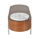 47.2''Lift Top Coffee Table with 360-degree Marble-patterned rotating tray,Hidden Compartment, 00209134