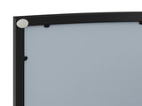 23.62"Modern Arched Glass Double-Door Wardrobe with Shatterproof Non-Glass Mirror-Double-Layer W757P314594