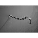 ZUN Shower Parts Shower Arms 17.3 in. Shower Arm in Stainless 18559020