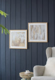 20.8x20.8x1.2" Framed Gold and Gray Wall Art with Glass Cover, Set of 2 W2078P313347