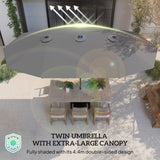 Outdoor beach umbrella/Double-Sided Sun Umbrella 14221613