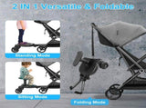 New-Universal Stroller Board with Detachable Seat, 2in1 Sit and Stand Stroller Glider Board for Most 33117985