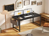 47" Computer Desk with Metal Frame, Waterproof Surface and Storage Bag Perfect for Office Use, 11258543