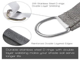 10'X13' Dark Grey HDPE sunshade sail 64473049