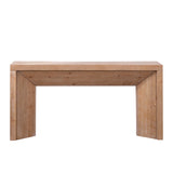 62" Modern Rustic Console Table Solid-Look Engineered Wood Entryway Table W2729P270754