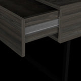 ZUN Lift Top Coffee Table, One Drawer, Two Legs, Carbon Espresso / Onyx B097133192