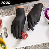 ZUN Comfy packaging [200 units] black nitrile disposable gloves. Super latex and powder free, chemical 12642936