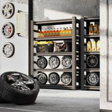 87 "H heavy-duty storage rack, five layer adjustable metal shelf, suitable for tool rooms, garages, W1831P332027