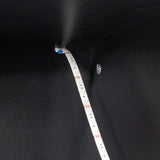 Display Cabinet with Glass Doors, Curio Storage Cabinet with 2-Drawer, Bookcase with LED Lights, W331P279829