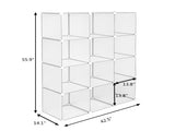 Cube Storage 12-Cube Book Shelf Storage Shelves Closet Organizer Shelf Cubes Organizer Bookcase 02284857