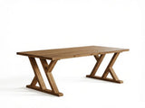 63" Farmhouse Dining Table Wood Kitchen Table for 4 to 6 People 99259488