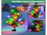 Solar Christmas Tree Outdoor Decor, Waterproof Solar Xmas Decorations Garden Stake Lights, 97560941