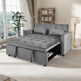 Convertible Sofa Bed,3-in-1 Pull Out Couch Bed with Reclining Backrest and Pillows,Sofa Bed Chair W2941P306500