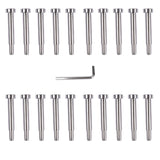T316 20Pcs Stainless Steel Screw Fastener Kit with Wrench for 3/16" Wire Rope Cables 22636725