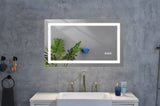 LED Bathroom Mirror 36 "x 24 " with Front and Backlight, Large Dimmable Wall Mirrors with Anti-Fog, W928P177619