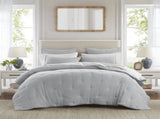 3-Piece King Cotton Embroidered Quilt Set,Blue B035P408346