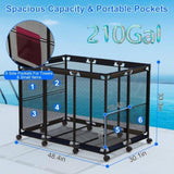 ZUN 48.4x30.1x33.3in Pool Storage Bin, 210 Gallon for holding swimming equipment,Holder for Noodles, 34171966